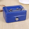 Cash Box with Money Tray Metal Storage Safe Lock Box