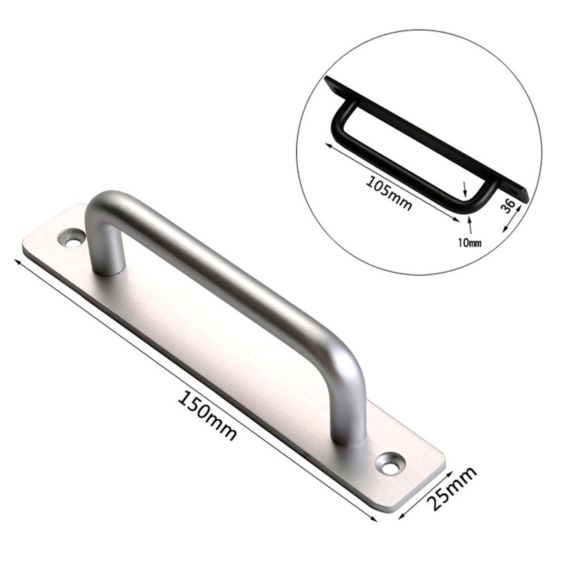 MOVKZACV Aluminium Alloy Door Pull Handle Silver,Internal Door Handle for