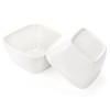 ZENFUN 10 oz Square Bowl Chip & Dip Serving Set,