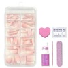 Virellay 120Pcs Gradient Press On Nails Set - Glitzer Cat