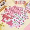 CRASPIRE 24Pcs Fruit Themed Scrapbook Paper 6 x 6in Cherry