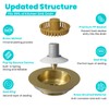 3 in 1 Kithcen Sink Drain Strainer (Brass+ ABS basket)