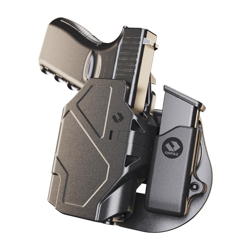 Orpaz Delta G19 Light Bearing Holster Compatible with Glock 19