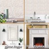Diflart Peel and Stick Mother of Pearl Backsplash Tiles, Herringbone,