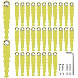 Eyoloty 32 Pack ACFHRL2 Replacement Blades Compatible with Ryobi 18V, 24V, and 40V RY40210, RY40210A String Trimmers Polycarbonate Head,Flexible Replacement Blades with Screw Wrench Parts(37 Pack)