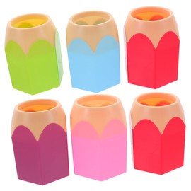 DOITOOL 6pcs Pen Holder Multifunctional Desktop Makeup Organizer Office Supplies Stable Base for Pens Pencils Makeup Classroom Use