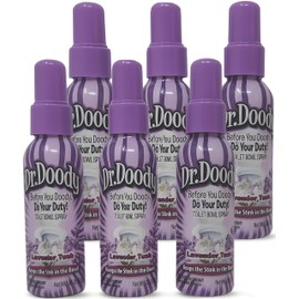 Dr.Doody Freshening Toilet Spray, Lavender Tush, 1.85 Fluid Ounce, 5 Count