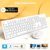 Wireless Keyboard and Mouse, Trueque Silent 2.4GHz Cordless Full Size