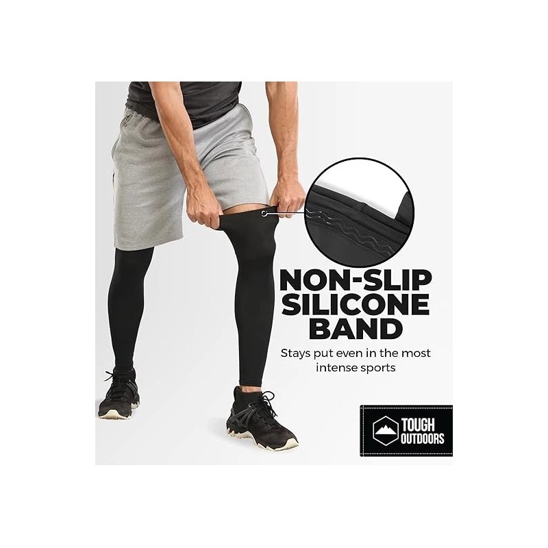 Tough Outdoors Compression Leg Sleeves - Full Leg Compression Sleeve