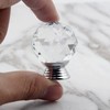 Yesmin Crystal Door Knobs,4 Pcs 30MM Crystal Drawer Carbinet Door
