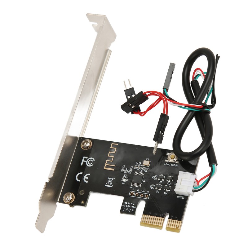 Computer Power Reset Switch PCIE Card Precise Control Thickened Gold