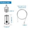 Teemyaa 20 Sets Hanging Wire Cable Kit for Hexagon Garage