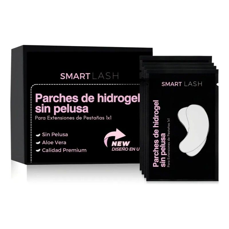 Parches De Hidrogel Para Pestañas 50 Pares Premium Smartlash Color