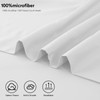 Toodou White Full Bed Top Sheet is Made of Soft