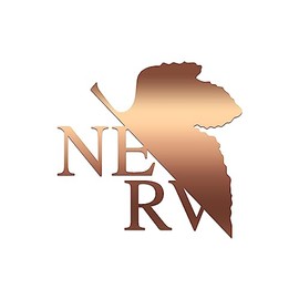 NERV Symbol Sticker Vinyl Decal Notebook Car Window Laptop 5" x 4.75" ((Copper))