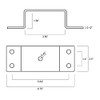 A.A Heavy Duty Bolt-On 2x4 Steel Stake Pockets for Trailer