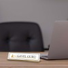 Gavel Guru Desk Sign (2x8") | Lawyer School Office Decoration