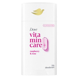 Dove Vitamincare Desodorante Libre de Aluminio Stick Raspberry  Rose para 72H Protección Contra El Olor Desodorante Transpirable para Mujeres 2.6 Oz  
