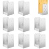 FMhotu 4"x 4" Post Base, 8Pcs Stainless Steel Adjustable Post