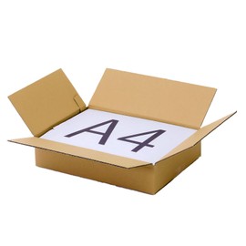 Earth Cardboard, Cardboard, 60 Sizes, 10 Pieces, 11.8 x 8.5 x 2.4 inches (300 x 215 x 60 mm), Cardboard, 2.4 inches (60 cm), A4, Shallow Type, Packing ID0406