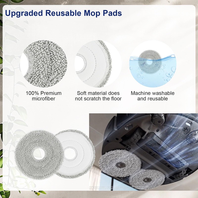 18 PCS Accessories for Dreame X40 Ultra Robot Vacuum, Replacement