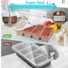 Ztomine Silicone Freezer Tray With Lid - Silicone Freezer Food