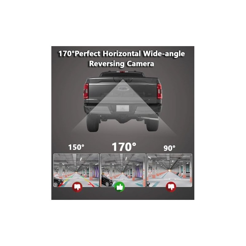 CANYING Tailgate Handle Backup Camera for 2002-2008 Dodge RAM 1500