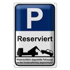 Parkplatzschild | Reserviert | Abschleppwarnung | Außenbereich | 20 cm