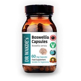 DR WAKDE's DR WAKDE'S Boswellia Capsules (Salai Guggul, Shallaki), 60 Veg Caps, Plant-Based Supplement, All Natural, Vegan