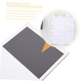Operitacx Magnetischer Notizblock Magnetischer Einkaufslistenmagnet Magnetischer Schreibtisch-zeitplan-notizblock Magnetischer Kühlschrank-notizblock Schreibtisch-notizblock Papier