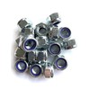 Nyloc 10 x M8 Nylon Insert Lock Nuts Steel Zinc