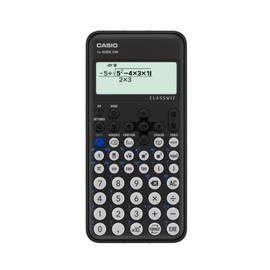 CALCUSO Economy Pack: Casio FX-82DE CW ClassWiz Technical Scientific Calculator and WYNGS Protective Case in Dark Grey