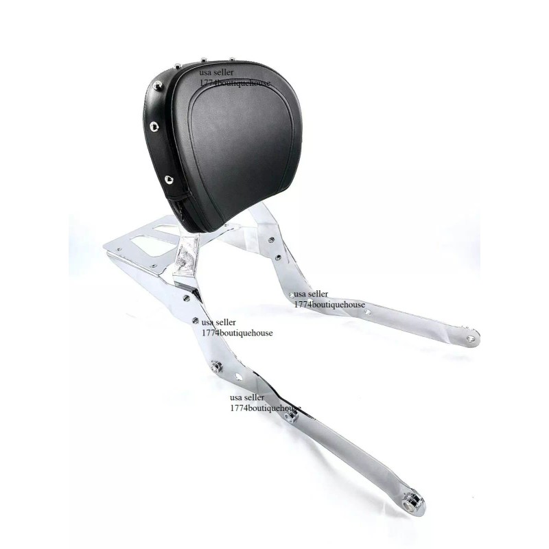 JMEI STUD Sissy Bar Backrest Luggage Rack Honda Shadow Aero