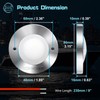 4Pcs 3.15”Round LED Marine Light with sliver housing, Navigation Boat