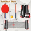 Naissgo Table Tennis Set with Retractable Net, Portable Ping Pong