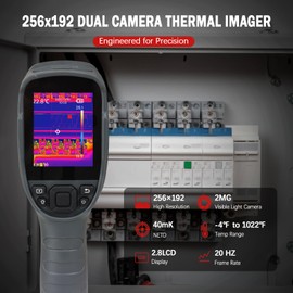 Yeejinhong C200 Thermal Imaging Camera 256x192 IR Resolution Handheld Thermal Camera with 2MP Vision Camera -4F~1022F 2.8" Screen 12H Battery Life 25Hz Infrared Camera for Home Maintenance