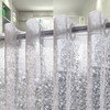 No Hooks Needed Waterproof Shower Curtain Liner PEVA 71" x