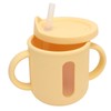 Silicone Sippy Cups Double Handles Lightweight Toddler Training Cup with