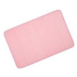 Microfibre Memory Foam Bathroom Bath Mat With Non Slip Back 50x80cm (Pink)