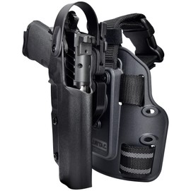 Level II Duty Drop Leg Holster fits Springfield Prodigy 5in (Black, Right-Hand Draw)