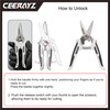 CEERAYZ 185mm Scissors All Purpose Heavy Duty, Garden Shears, Scissors
