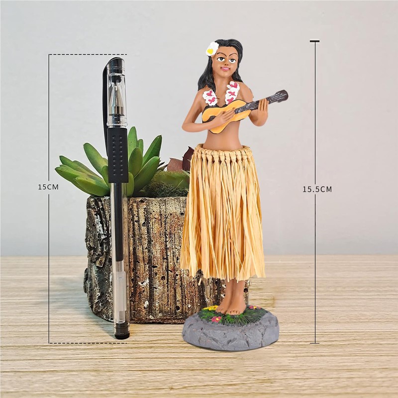 BCSmyer Hawaii Hula Girl Dashboard Bobbleheads for Driver Dashboard Decorations