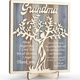 To My Dad If I Could Give You One Thing in Life Gift, Dad Thanksgiving Birthday Christmas Gifts for Dad from Daughter, Father's Day for Dad Decorations Desk Decor Signs Plaque Gifts - style_name: Grandma