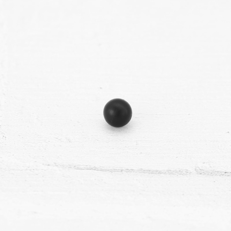 SG Store 5Pcs Solid Rubber Ball 6mm Black Round Solid