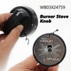ZNTVW WB03X24759 Range Surface Burner Knob Gas Control Assembly Black