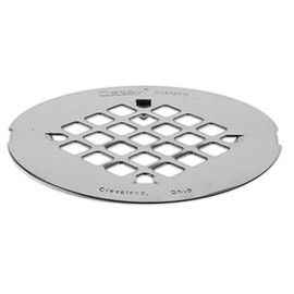 Oatey 42004 Snap-Tite Round Universal Drain Strainer, 4-1/4 in, Stainless Steel, Polished, 4-1/4", Brass
