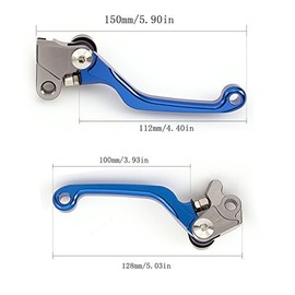 FXCNC Aluminum Dirt Bike Pivot Brake Clutch Levers for Yamaha YZ125 YZ250 2015-2020,YZ250F 2009-2020,YZ250X 2016-2020,YZ426F YZ450F 2009-2020,YZ125X 2017-2020, YZ450FX 2019-2020, YZ250FX 2020