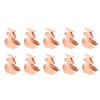 10pcs Metal Binder Clips Innovative Cartoon Cute Shape Electroplated Rustproof