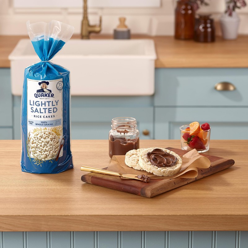 Quaker Large Rice Cakes, Gluten Free, Lightly Salted + Salt
