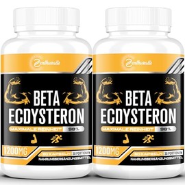 Beta-Ecdysterone Supplement 1200 mg | 98% Maximum Purity, 60 Pieces (Pack of 2)